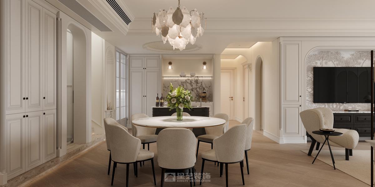 法式奶油風(fēng)格復(fù)式雅居